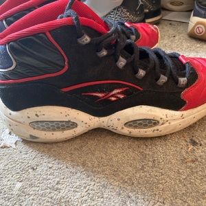 Reebok Question Mid Red Black (Away Colors) size12